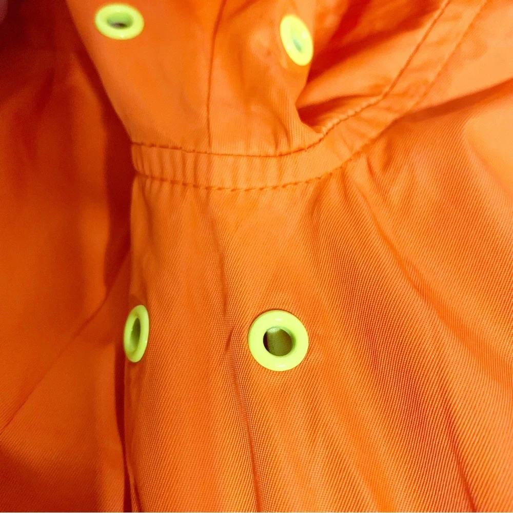 Gap Full Front Zip Hooded Windbreaker Jacket Elastic Cuffs and Cinched Back 🧡